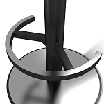 Барный стул вращающийся со спинкой и подлокотниками Douglas Rhombus Синий Велюр варинант исполнения - 4 | Loft Concept в Казани