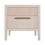 Прикроватная Тумбочка Primo с двумя ящиками Светлый дуб варинант исполнения - 7 | Loft Concept в Казани