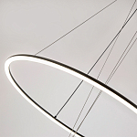 Светодиодная люстра Black LED Circle and Ball Lamp варинант исполнения - 5 | Loft Concept в Казани