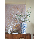 Ваза фарфоровая высокая с синими цветочными мотивами Independence варинант исполнения - 4 | Loft Concept в Казани