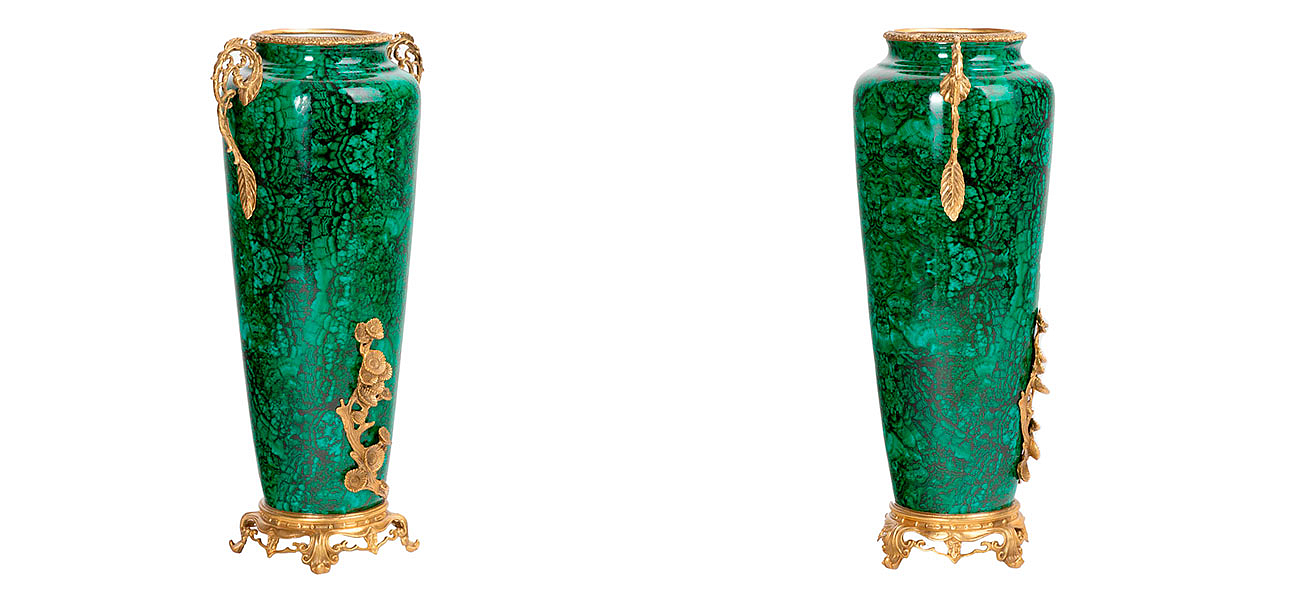 Ваза фарфоровая высокая малахит Malachite Ваза фарфоровая высокая малахит Malachite - Loft-Concept в Казани