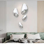 Абстрактная скульптура на стену в виде капли воды Water Outline варинант исполнения - 6 | Loft Concept в Казани