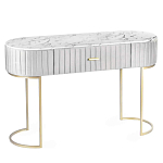 Консоль овальная на золотистых фигруных ножках Wall Console варинант исполнения - 1 | Loft Concept в Казани