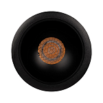 Встраиваемый спот светодиодный круглый черного цвета с углублением Ombra Lux  варинант исполнения - 2 | Loft Concept в Казани