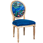 Стул из натурального бука с цветочным принтом Impressionism in Art варинант исполнения - 2 | Loft Concept в Казани