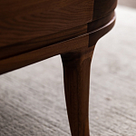 Кофейный стол овальный из дерева с 2-мя ящиками Coffee Walnut Table варинант исполнения - 10 | Loft Concept в Казани