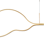 Подвесной светильник волнообразный изогнутый на двух тросах 103 см Spiral Lighting варинант исполнения - 2 | Loft Concept в Казани