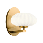  Бра с круглым плафон из матового белого стекла Kichler варинант исполнения - 1 | Loft Concept в Казани