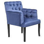 Кресло Addison Chic Armchair deep blue velour варинант исполнения - 1 | Loft Concept в Казани