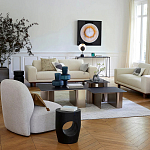 Приставной столик черного цвета AMORPHOUS варинант исполнения - 4 | Loft Concept в Казани