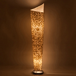 Торшер из перламутра на металлическом каркасе Indonesian Lamps варинант исполнения - 4 | Loft Concept в Казани