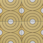 Дизайнерская плитка с узором Диски варинант исполнения - 1 | Loft Concept в Казани