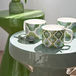 Приставной стол из керамики Manufacto Gray-green варинант исполнения - 7 | Loft Concept в Казани