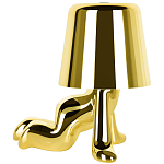 Настольная лампа фигурная цвета золото с гладким абажуром Высота 17 см Sophia варинант исполнения - 4 | Loft Concept в Казани