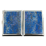 Портсигар с газовой зажигалкой из натурального камня Лазурит Stone Cigarettes Cases варинант исполнения - 9 | Loft Concept в Казани