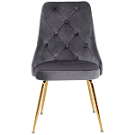Стул в серой велюровой обивке Ward Grey Velour Chair варинант исполнения - 2 | Loft Concept в Казани