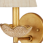 Бра из кованого железа с отделкой плетеной веревкой и сусальным золотом Parisian Style варинант исполнения - 2 | Loft Concept в Казани