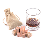 Камни для охлаждения виски из розового мрамора Natural Stone Cube варинант исполнения - 5 | Loft Concept в Казани