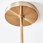 Люстра линейная с 2-мя белыми плиссированными тканевыми абажурами Combination варинант исполнения - 1 | Loft Concept в Казани