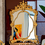 Зеркало с ажурной раме золотого цвета Classic Ornament Mirror варинант исполнения - 3 | Loft Concept в Казани