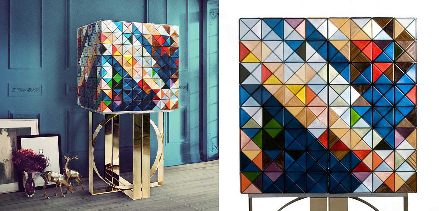 Шкаф Pixel Cabinet with MulticoloredBoca do Lobo Шкаф Pixel Cabinet with MulticoloredBoca do Lobo - Loft-Concept в Казани