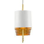 Люстра прямоугольная с белыми цилиндрическими абажурами White Ribbon варинант исполнения - 1 | Loft Concept в Казани