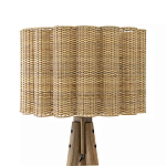 Торшер с плетеным абажуром на основании в виде треноги Lamp with Wicker Lampshade варинант исполнения - 1 | Loft Concept в Казани
