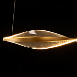 Люстра линейная с изогнутым плафоном Wave Line варинант исполнения - 7 | Loft Concept в Казани