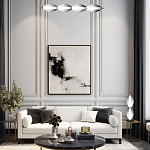 Настольная лампа светодиодная в сочетании двух разных фактур стекла Enchanting варинант исполнения - 3 | Loft Concept в Казани