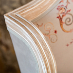 Кресло из массива бука серое с растительным орнаментом Raffael Floral Grey Armchair варинант исполнения - 4 | Loft Concept в Казани