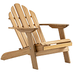 Уличное кресло из массива акации Adirondack Wooden Chair Natural варинант исполнения - 1 | Loft Concept в Казани