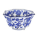 Чаша белая с синим цветочным узором Chino Dishes варинант исполнения - 1 | Loft Concept в Казани