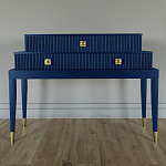 Премиальная Консоль с тремя ящиками Elsa Dreams Blue варинант исполнения - 3 | Loft Concept в Казани