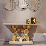 Консоль прямоугольная белая с основанием в виде кактуса Cactus варинант исполнения - 3 | Loft Concept в Казани