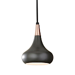  Подвесной светильник с каплевидным плафоном темного цвета Feiss варинант исполнения - 1 | Loft Concept в Казани
