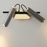 Бра с двумя цилиндрическими плафонами на магнитном креплении Bronze Concert варинант исполнения - 2 | Loft Concept в Казани