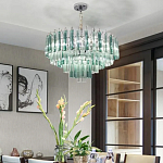 Дизайнерская люстра AQUA Blue Lagoon бирюзовое стекло несколько ярусов варинант исполнения - 5 | Loft Concept в Казани