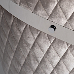 Стул серый велюровый со стеганной спинкой Focus on Convenience варинант исполнения - 3 | Loft Concept в Казани