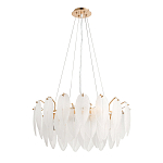 Люстра Mont Saint-Michel Золотая с Рельефным Стеклом варинант исполнения - 3 | Loft Concept в Казани