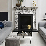 Комплект столиков с квадратными столешницами черные Black Table Combination варинант исполнения - 2 | Loft Concept в Казани