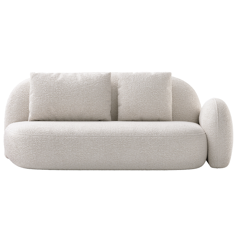 Двухместный модульный Диван Orus Белый в Казани | Loft Concept 