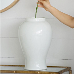 Ваза белая с крышкой однотонная Chinoiserie Ceramics варинант исполнения - 9 | Loft Concept в Казани