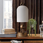 Настольная лампа в виде фонаря с белым фактурным абажуром Echoes of Light варинант исполнения - 3 | Loft Concept в Казани