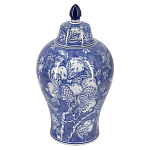 Ваза с крышкой в китайском стиле Гранатовое дерево Blooming Pomegranate варинант исполнения - 1 | Loft Concept в Казани