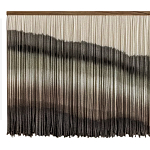 Пейзаж из нитей Макраме Wall decor Black and White Landscape варинант исполнения - 5 | Loft Concept в Казани