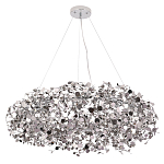 Люстра подвесная круглая с многочисленными металлическими круглыми элементами Terzani Argent варинант исполнения - 2 | Loft Concept в Казани
