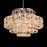 Люстра хрустальная в неоклассическом стиле на серебристом каркасе Majesty варинант исполнения - 2 | Loft Concept в Казани