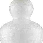 Настольная лампа фарфоровая с плиссированным конусовидным абажуром White Glaze варинант исполнения - 1 | Loft Concept в Казани