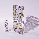 Подставка для телефона из эпоксидной смолы с цветами белая Epoxy Flowers Phone Stand White варинант исполнения - 5 | Loft Concept в Казани