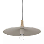 Подвесной светильник круглый в сочетании дерева и металла Space варинант исполнения - 3 | Loft Concept в Казани